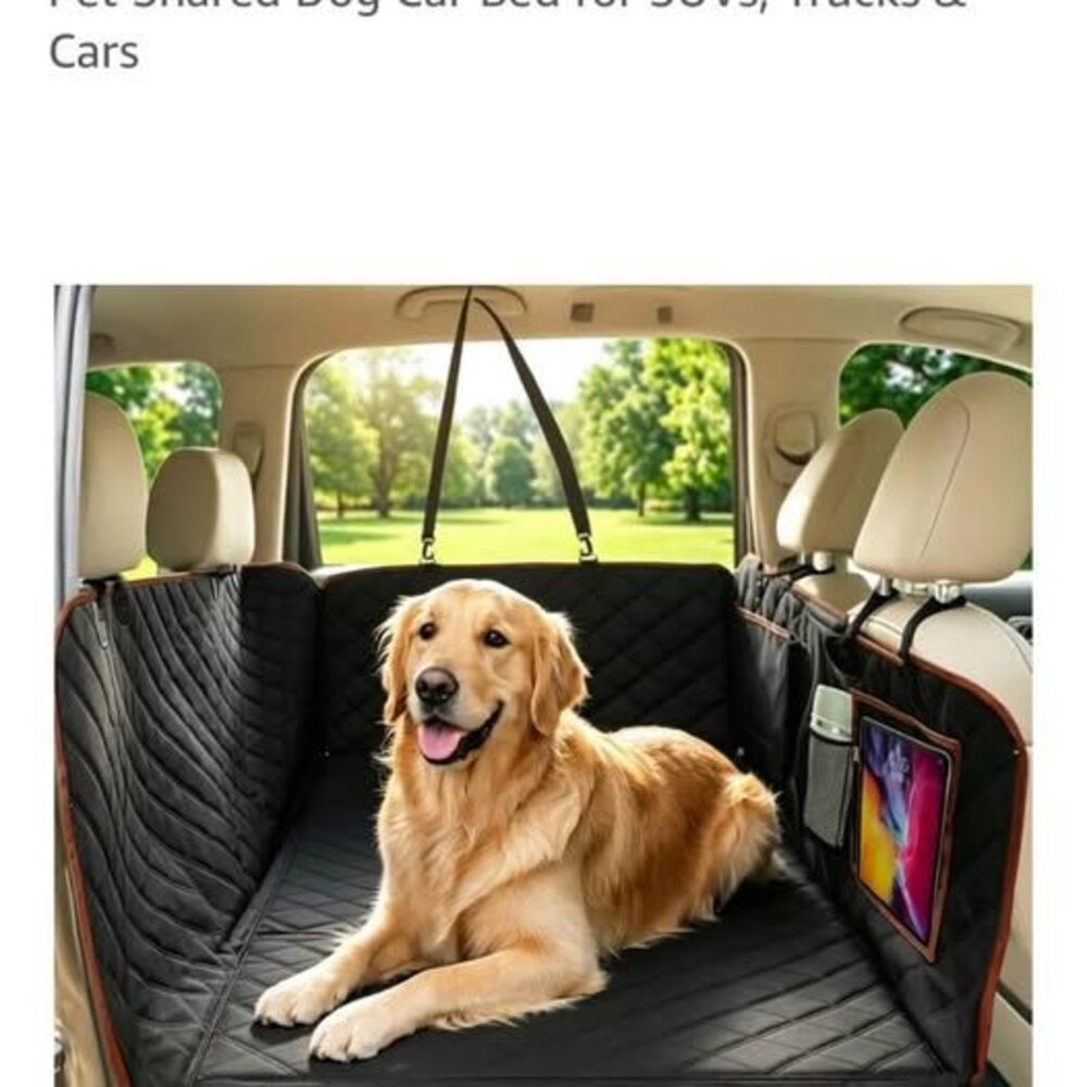 Dog Hammock for Car, Dog Car Seat Cover, Back Seat Extender for Dogs